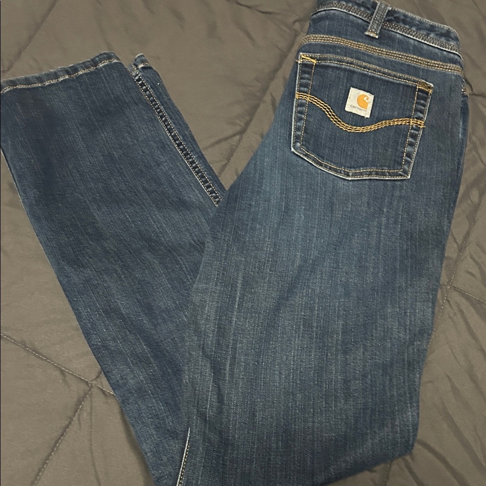 Carhartt Dark Blue Denim Pants
